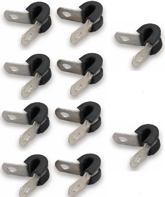Earl's 171005ERL .3125” Cushioned Hose Clamps Set of 10