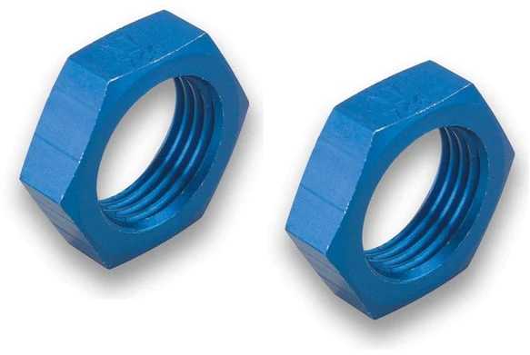 Earl’s 592404ERL -4 AN Aluminum Bulkhead Nuts, Pair