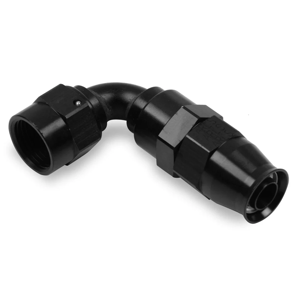 Earls 629108ERL #8 Ultra Pro Hose End 90-Degree - Black