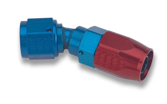 Earl's 803116ERL -16 Swivel-Seal Hose End 30 Degree Red/Blue