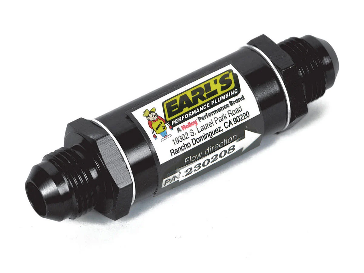 Earls AT230206ERL 6an Fuel Filter w/85 Micron Screen Ano-Tuff