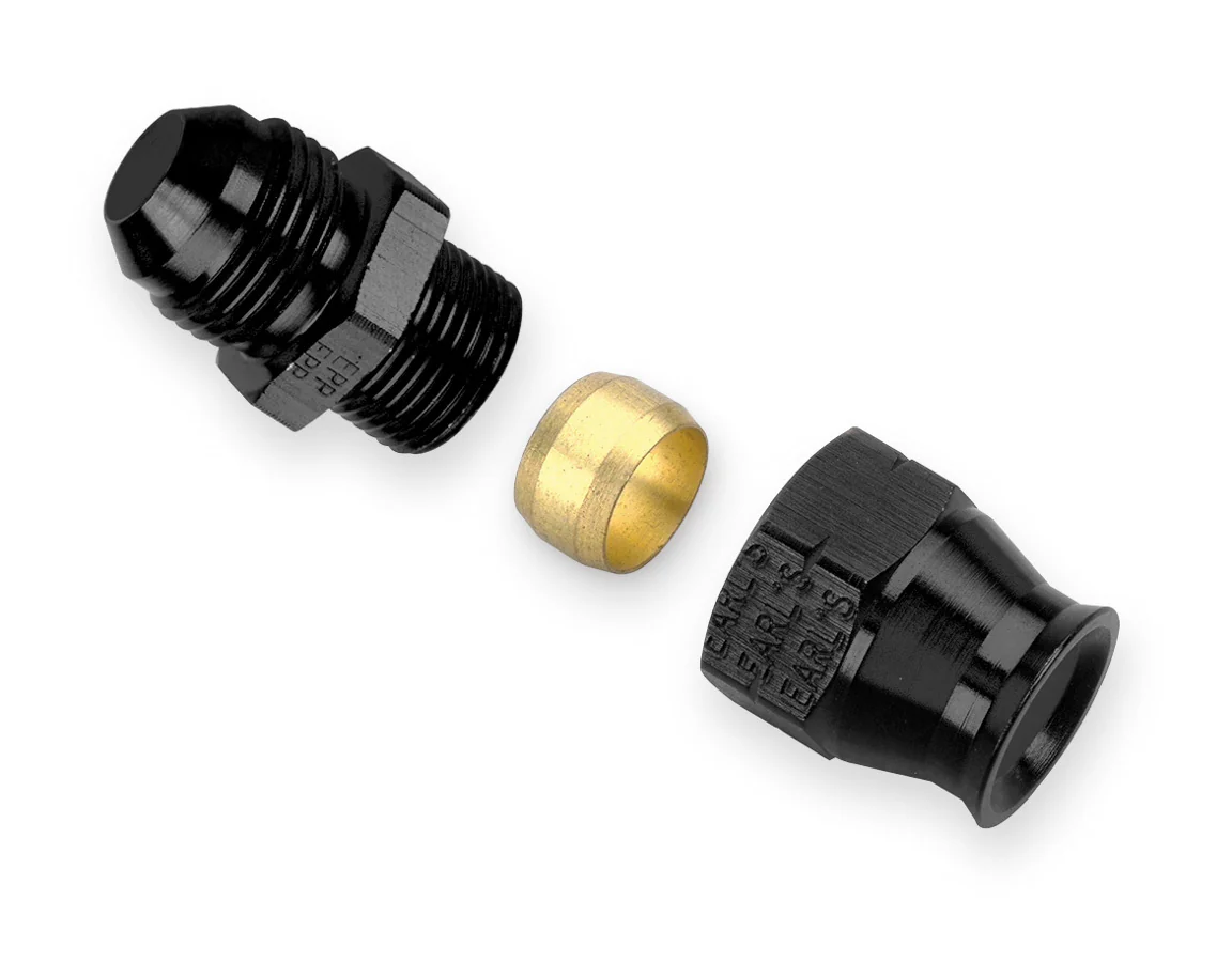 Earls AT165064ERL 1/4 Alum Tubing Adapter 6an Male