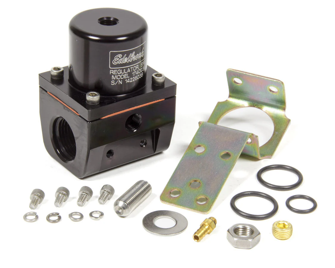 Edelbrock 174023 Fuel Pressure Regulator EFI Style 35-90psi Blue