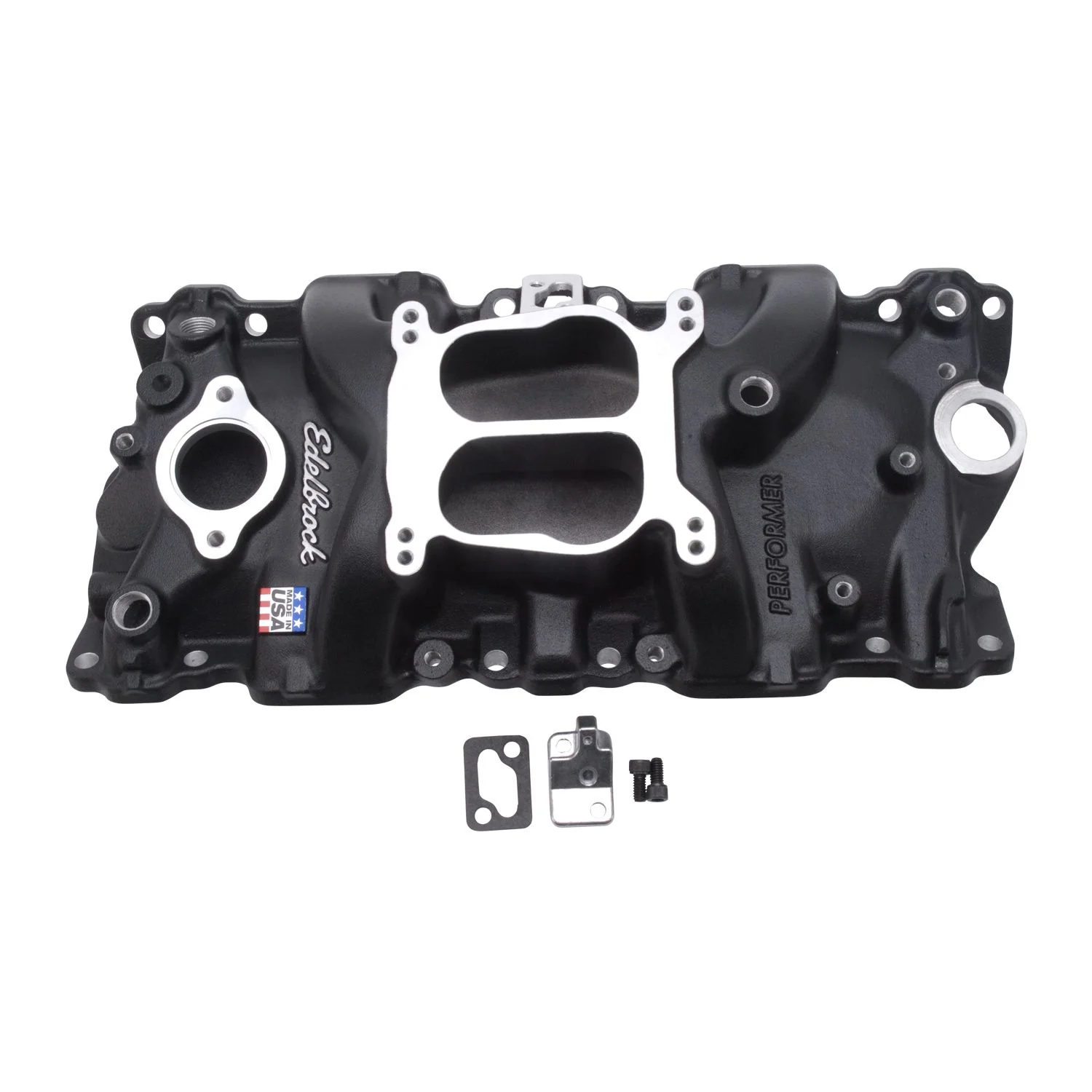 Edelbrock 21043 SBC Performer Intake Manifold - '87-'95 Cast Iron Cylinder Heads