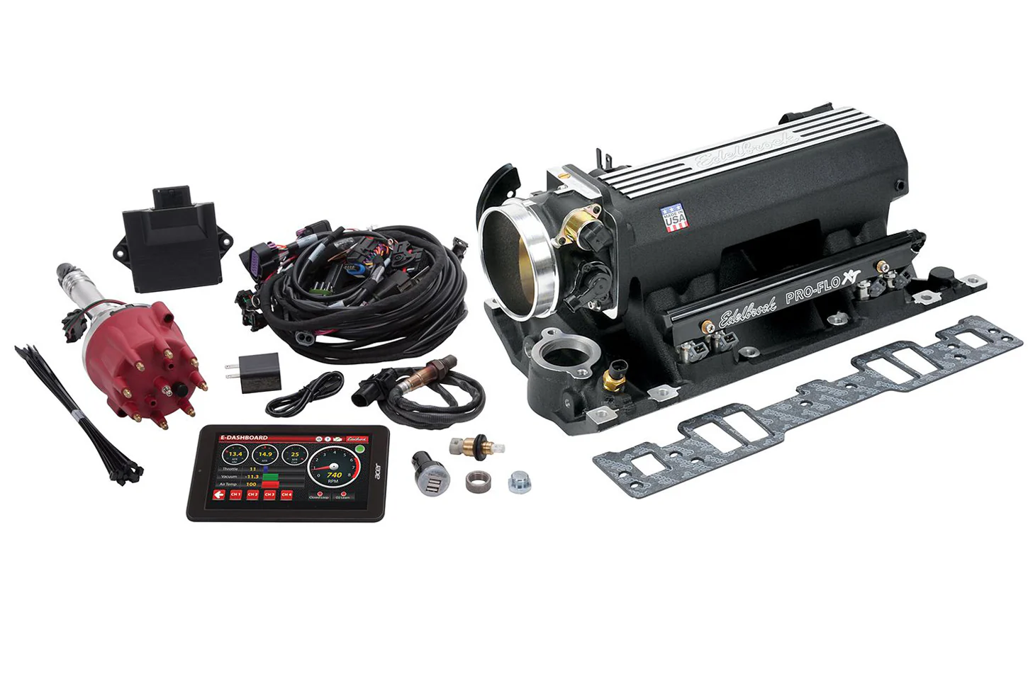 Edelbrock 35823 Pro-Flo 4 EFI Kit SBC w/Vortec or E-Tec Heads