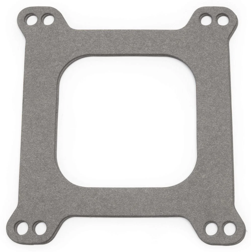 Edelbrock 3899 Carburetor Base Plate Gasket, 4-Barrel, Open Square Bore, Composite