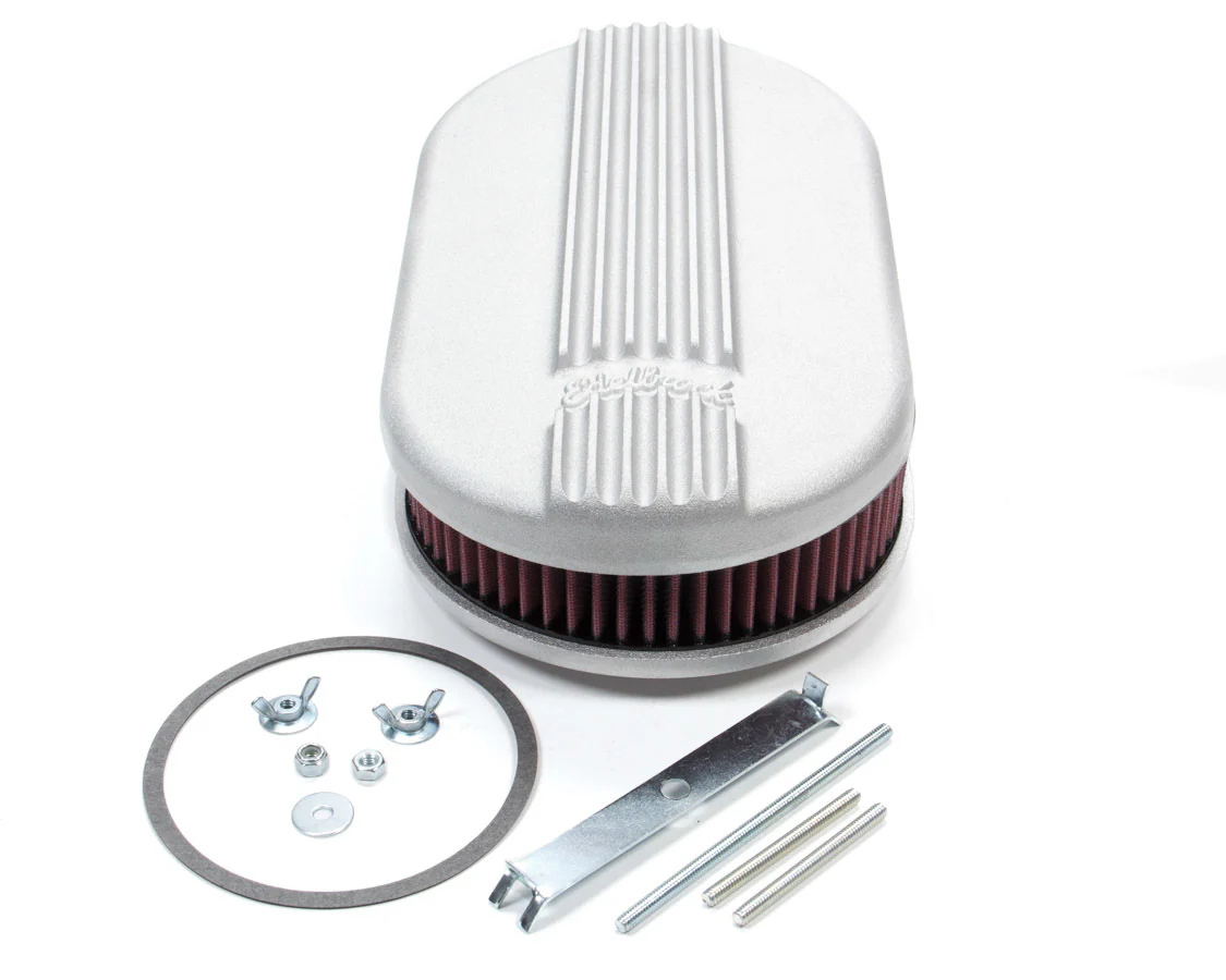 Edelbrock 41159 Air Cleaner Kit Classic Finned Small Oval
