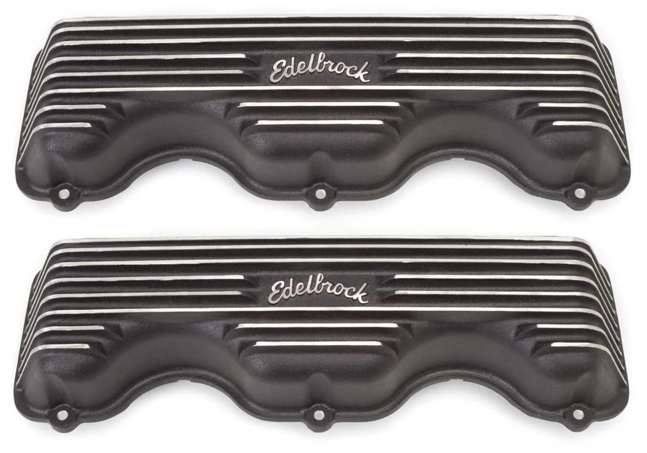 Edelbrock 41403 BBC Classic Series V/C's - 348-409 Black Finish