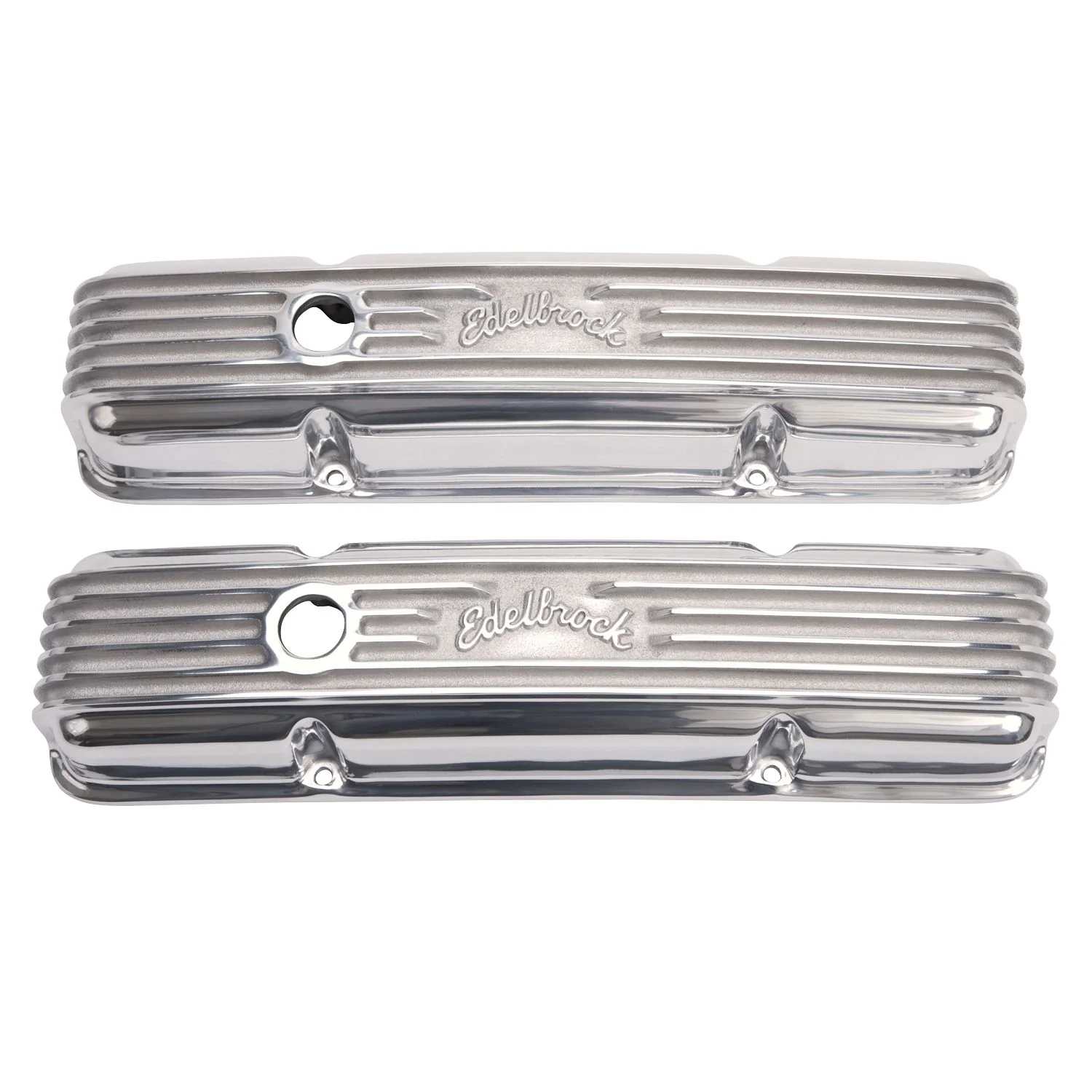 Edelbrock 4143 Classic Series Valve Covers SB Chevy V8 1959-86
