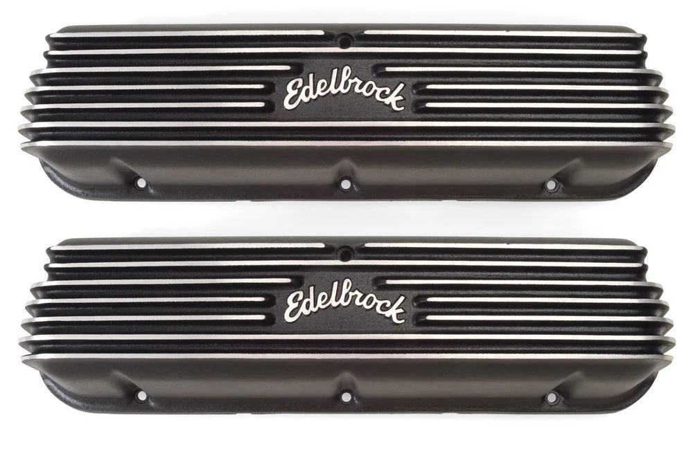 Edelbrock 41603 SBF Classic Series Alum. V/C's - Black Finish
