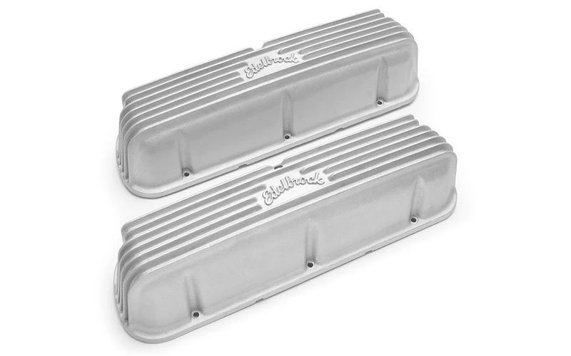 Edelbrock 41609 Valve Cover Kit Classic Finned SBF 62-95