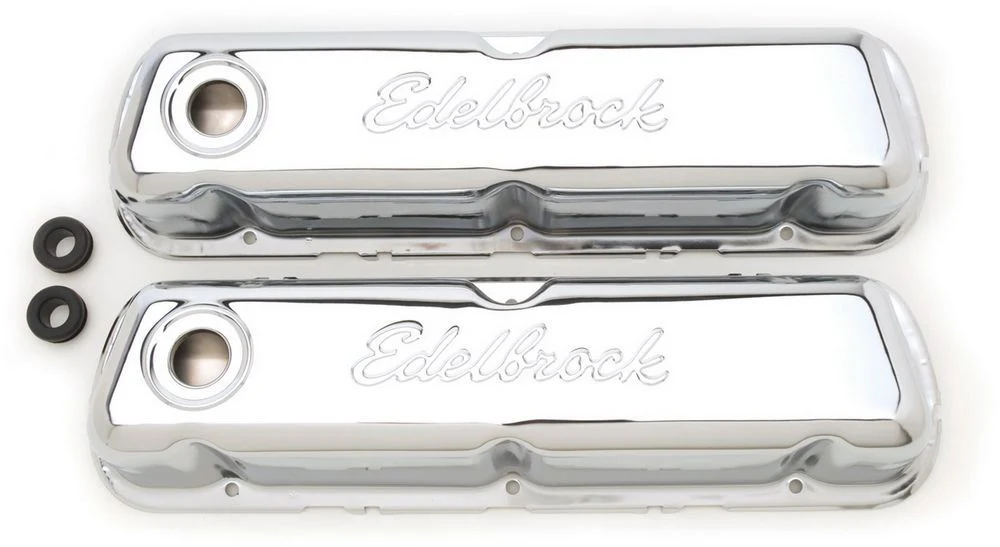Edelbrock 4460 Signature Series Valve Covers SBF