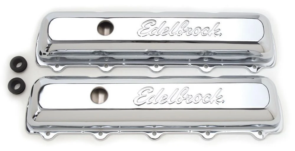 Edelbrock 4485 Signature Series Valve Covers Oldsmobile