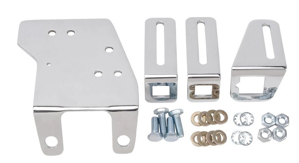 Edelbrock 8030 Chrome Throttle Bracket - GM