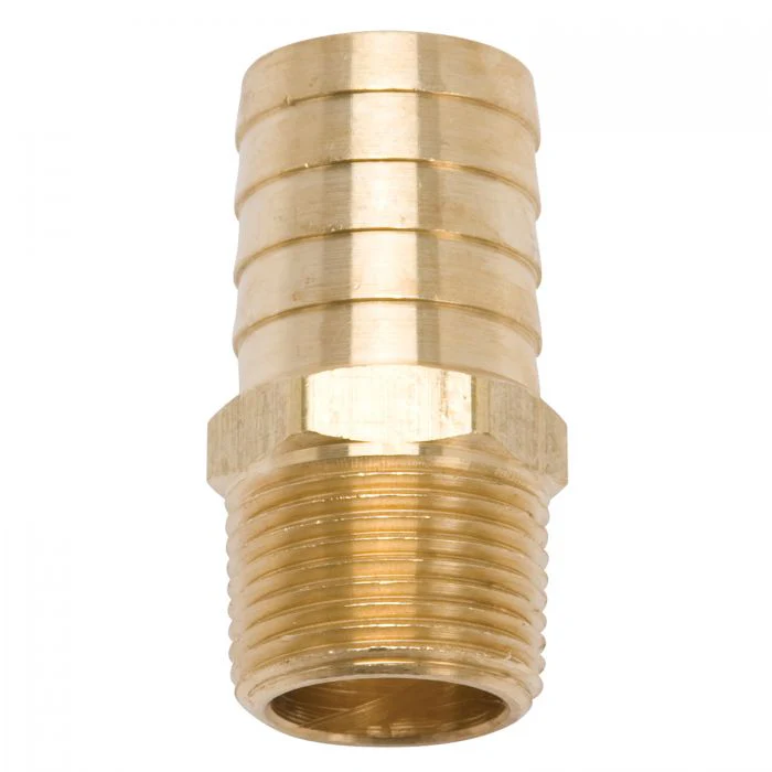 Edelbrock 8078 Engine Coolant Fitting SB Chrysler Intake, 1 in O.D. Barb x 1/4-14 NPT