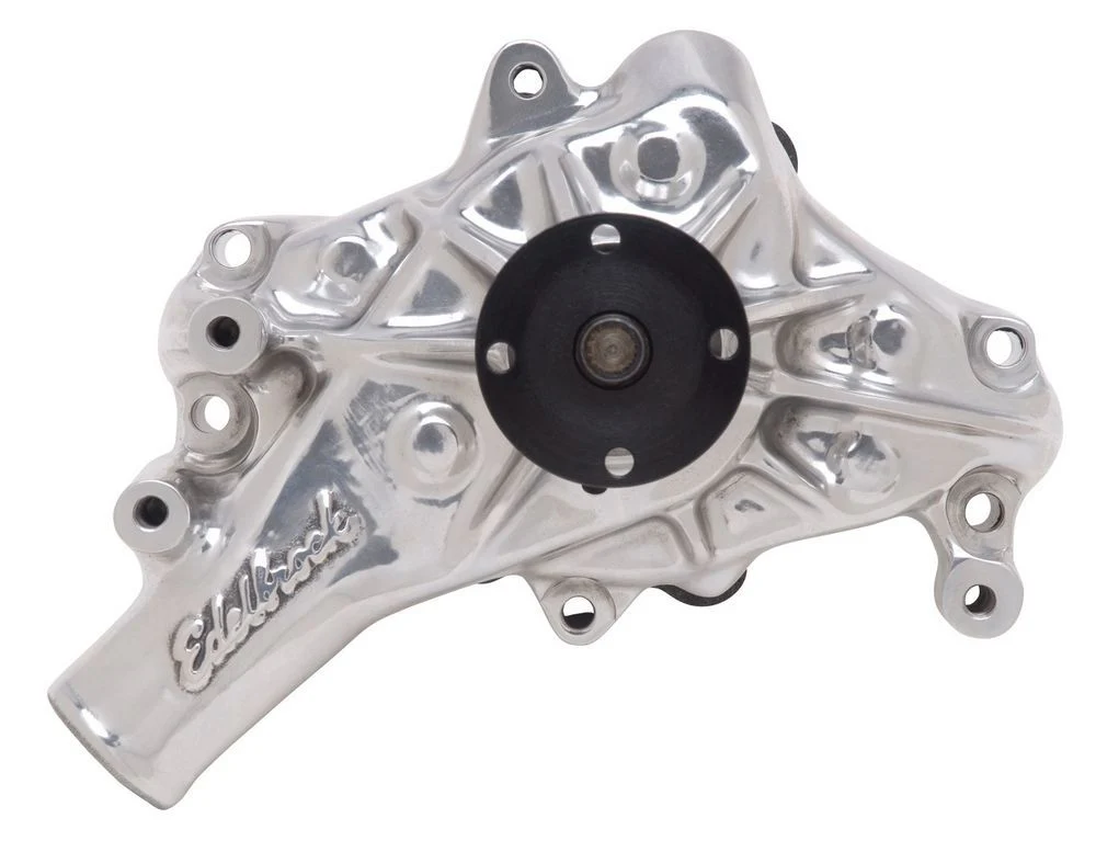 Edelbrock 8821 SBC Water Pump - Long  Polished