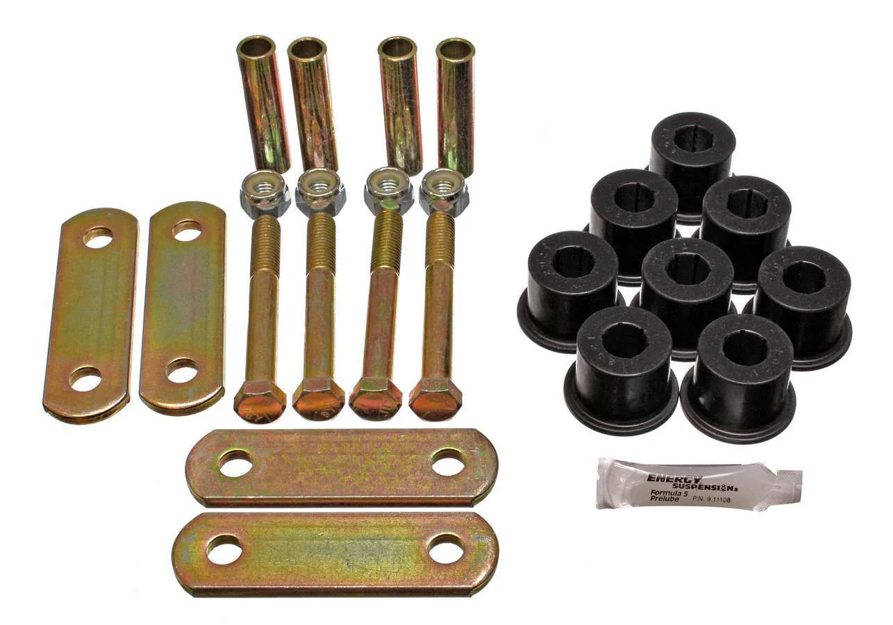 Energy Suspension 3-2135G 67-81 Camaro Shackle Set W/O Sprng Bush Black