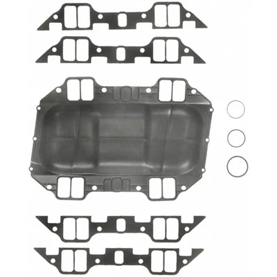 Fel-Pro 1214 Valley Pan Gasket, Embossed Metal, 0.015 in Thick, 1.230 x 2.270 in Rectangular Port, Mopar B-Series, Kit