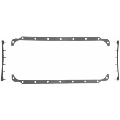 Fel-Pro 1805 Oil Pan Gasket, 0.094 in Thick, Multi-Piece, Rubber Coated Fiber, Small Block Mopar, Kit