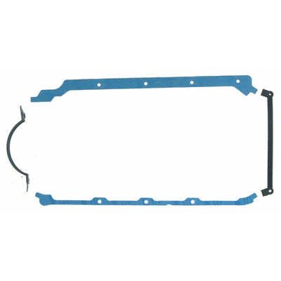 Fel-Pro 1816 Oil Pan Gasket, 0.094 in Thick, Trimmed, Multi-Piece, Steel Core Rubber Coated Fiber, Big Block Chevy, Kit