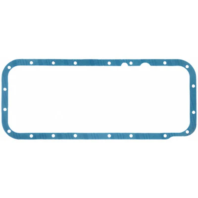 Fel-Pro 1834 Oil Pan Gasket, 0.094 in Thick, 1 Piece, Steel Core Rubber Coated Fiber, Mopar B / RB / Hemi, Top Fuel / Alcohol, Each