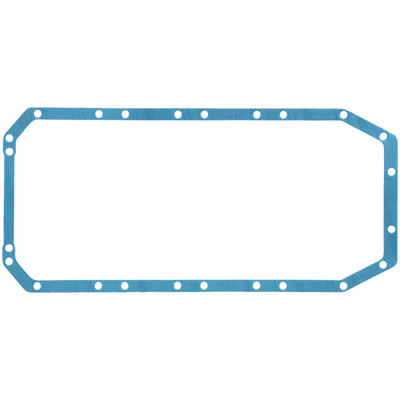 Fel-Pro 1838  Oil Pan Gasket, 0.094 in Thick, 1 Piece, Steel Core Rubber Coated Fiber, Mopar 426 Hemi Rodeck TFX / TFX 96, Top Fuel / Alcohol, Each