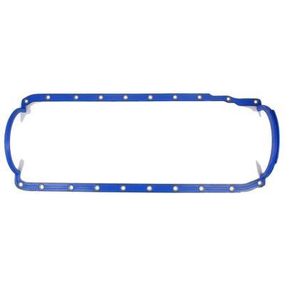 Fel-Pro 1866 Oil Pan Gasket, 0.094 in Thick, 1 Piece, Steel Core Silicone Rubber, Big Block Chevy, Each