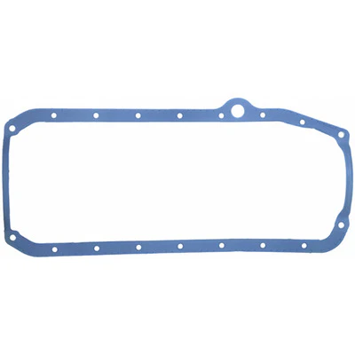 Fel-Pro 1885 Oil Pan Gasket, 0.141 in Thick, 1 Piece, Plastic Core Silicone Rubber, Driver Side Dipstick, Small Block Chevy, Each