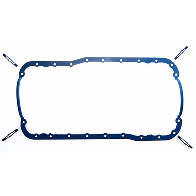 Fel-Pro OS13260T Oil Pan Gasket, 1 Piece, Steel Core Silicone Rubber, Small Block Ford, Kit