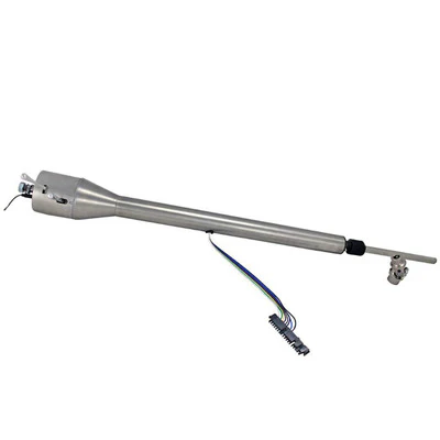 Flaming River FR20006CM Steering Column, Tilt, 2 in Tube, 32 in Length, Hazard / Turn Signal, Stainless, Natural, Manual Steering, Mopar 1962-79, Each