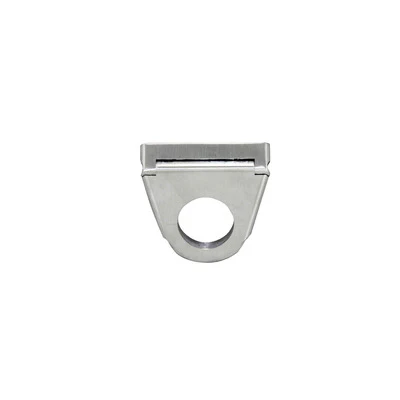Flaming River FR20102 Steering Column Bracket, 1-3/4 in Diameter Tube, 2-1/2 in Drop, Swivel Base, Aluminum, Natural, Each