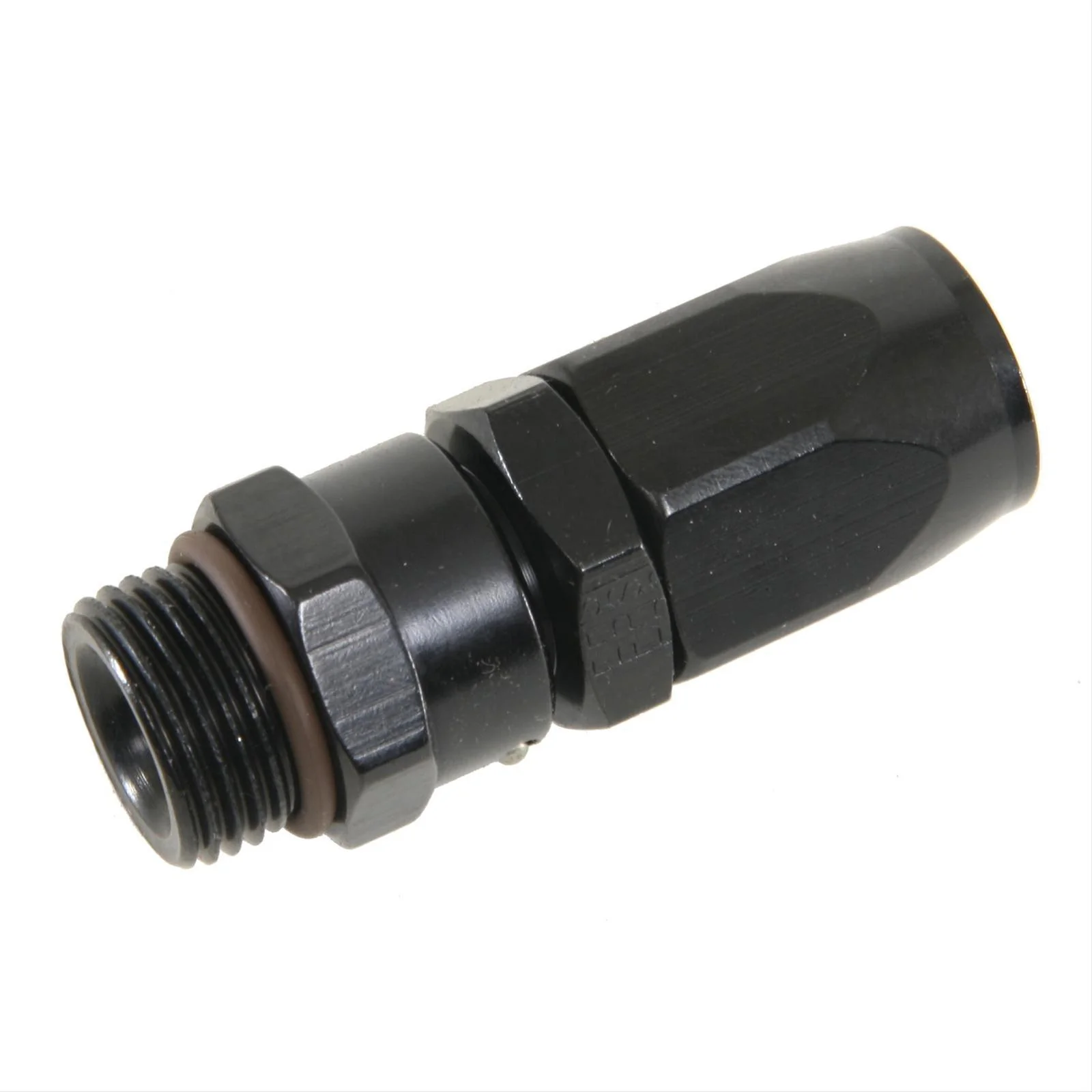 Fragola 180120-BL -16 to -12 Black Direct-Fit Hose End Straight