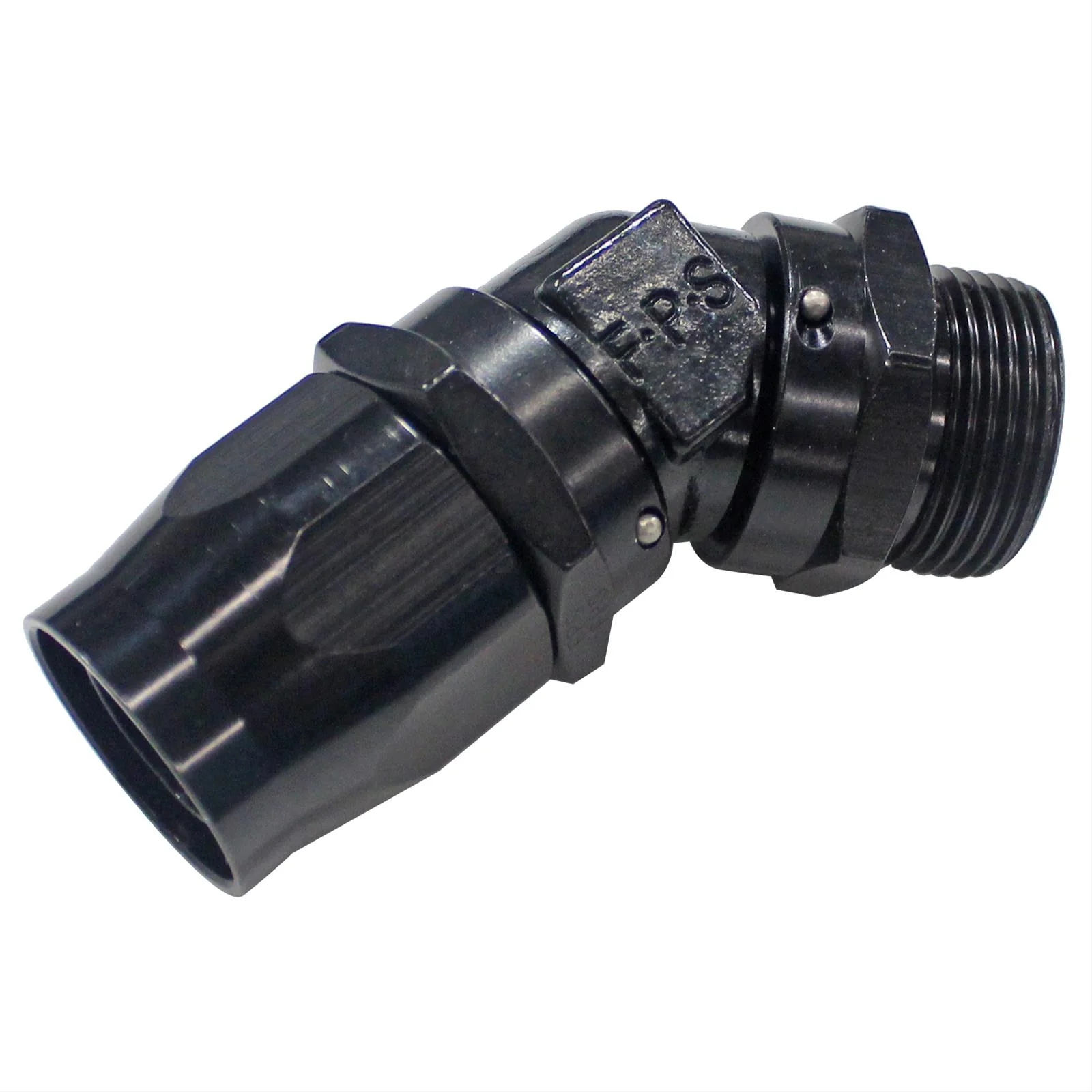 Fragola 184516-BL -16 Black Direct-Fit Hose End 45-Degree