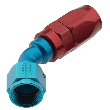 Fragola 224505 -8 to -6 Red/Blue Expander Pro-Flow Race Hose End 45 Degree