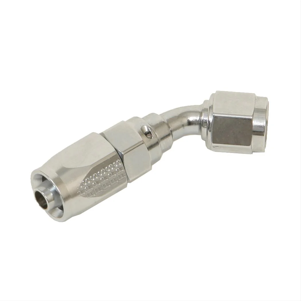 Fragola 224506-CH -6 Chrome Pro-Flow Race Hose End 45-Degree