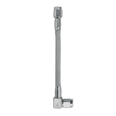 Fragola 321018 -3 Clear Stainless Straight/90-Degree Brake Line 18 inch