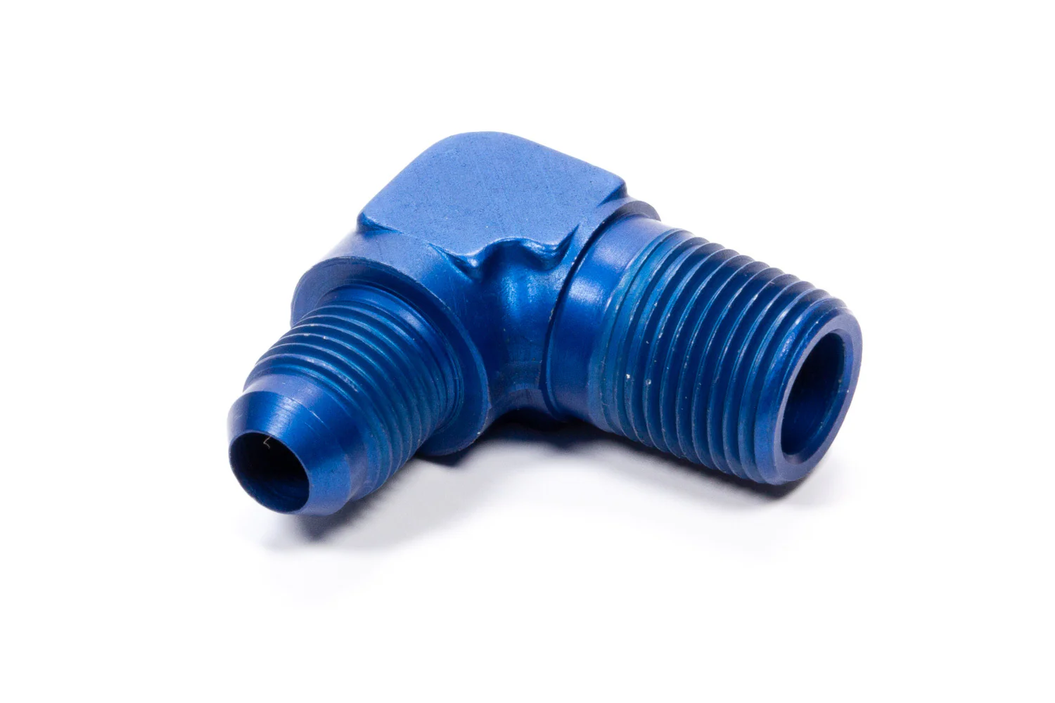 Fragola 482266 Blue -6 AN to 3/8” NPT 90 Degree Adapter Fitting