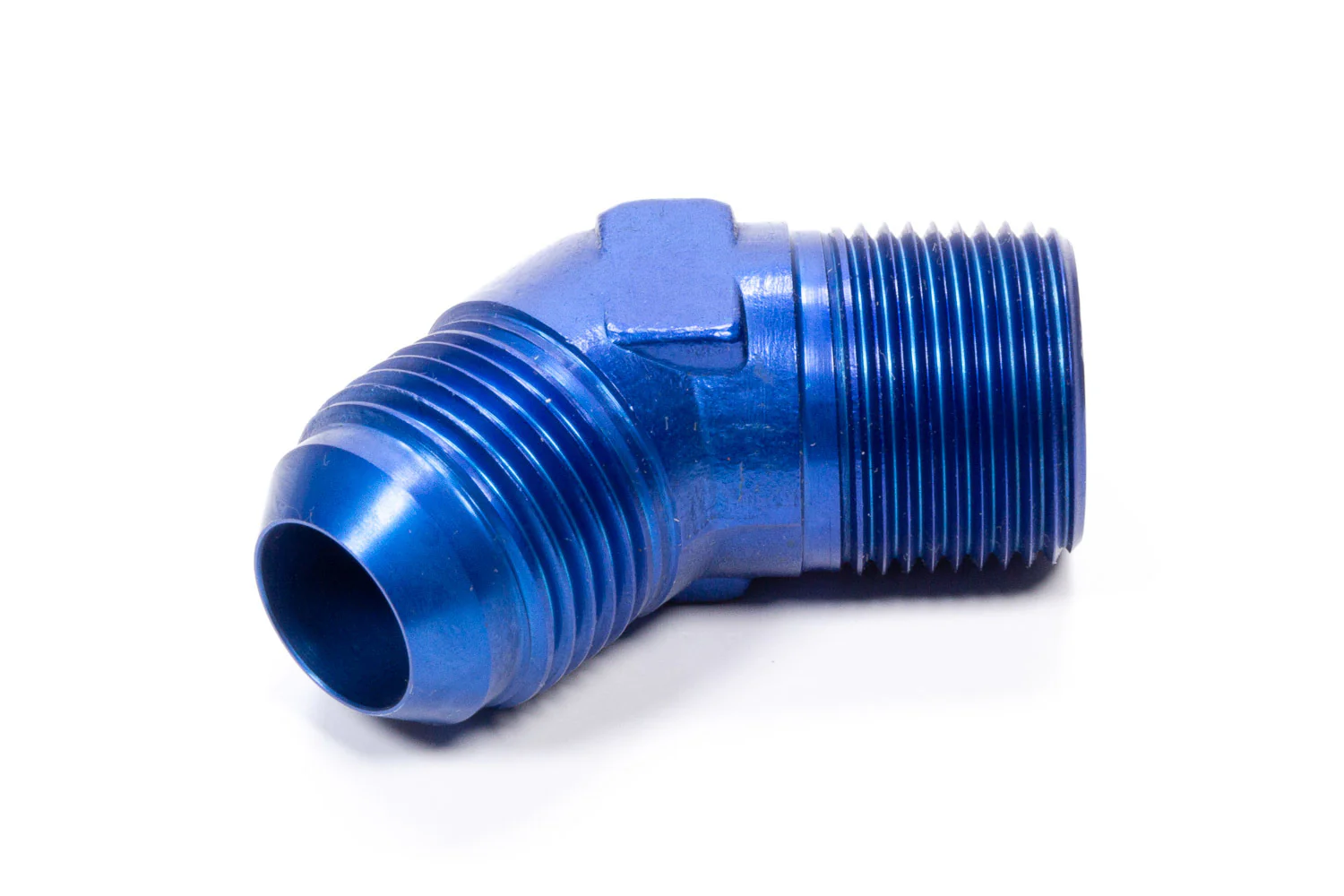 Fragola 482316 Blue -16 AN to 1” NPT 45 Degree Adapter Fitting