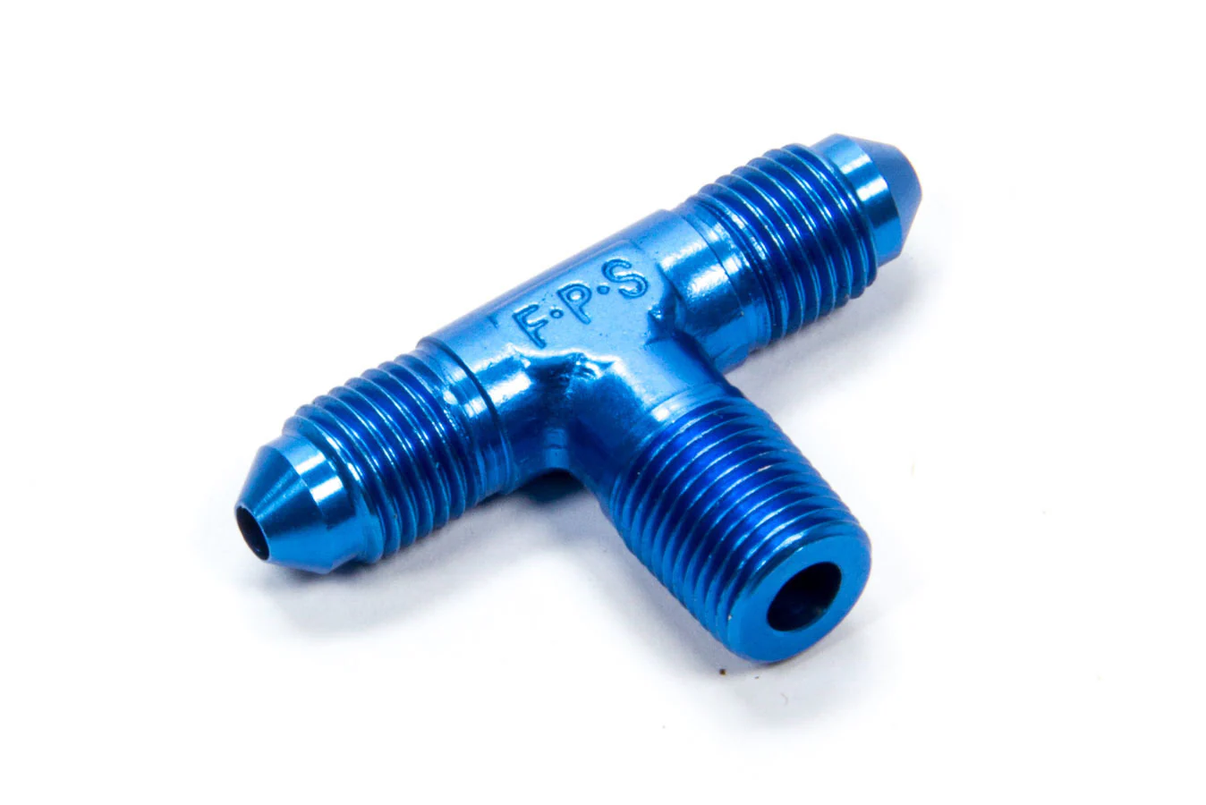Fragola 482503 Blue -3 AN Tee 1/8 NPT on Side Fitting