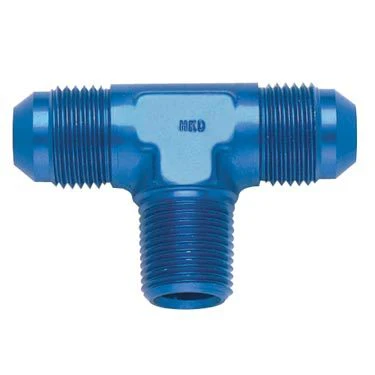 Fragola 482504 Blue -4 AN Tee 1/8 NPT on Side Fitting