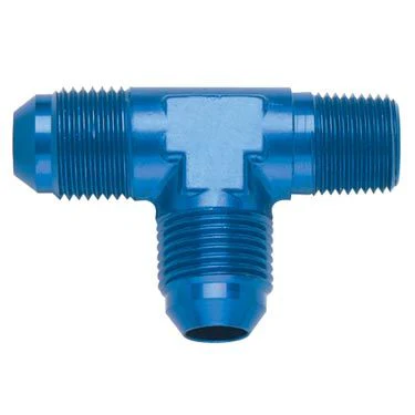 Fragola 482606 Blue -6 AN Tee 1/4 NPT on Run Fitting