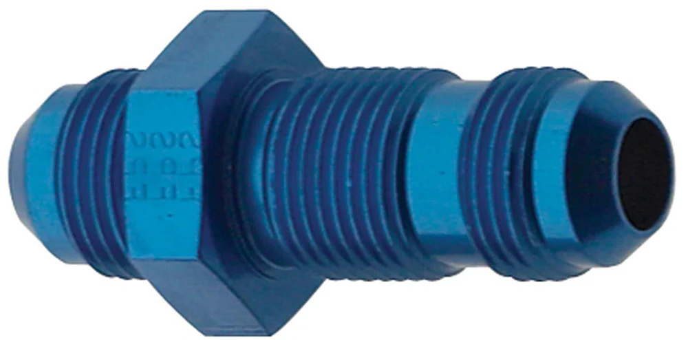 Fragola 483206 Blue -6 AN to -6 AN Bulkhead Fitting