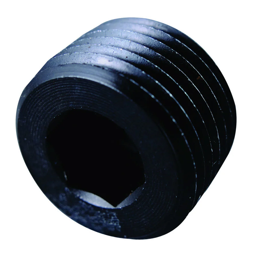 Fragola 493203-BL Internal Allen Head Pipe Plug, 1/4 in NPT, Aluminum, Black Anodized, Each