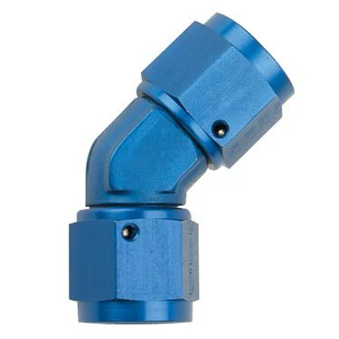 Fragola 496206 Blue -6 AN 45 Degree Union Coupler