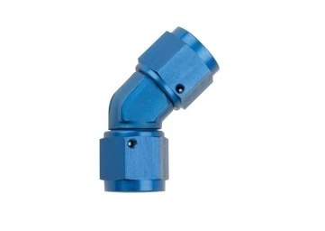 Fragola 496212 Blue -12 AN 45 Degree Union Coupler