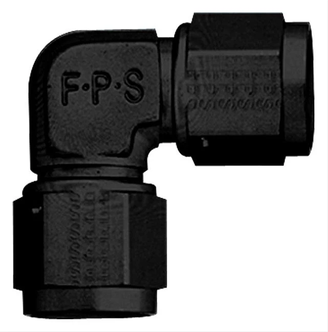 Fragola 496312-BL Black -12 AN 90 Degree Union Coupler