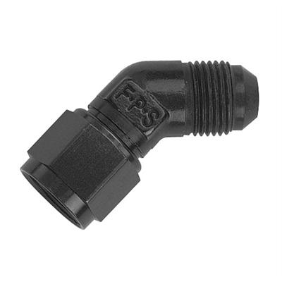 Fragola 498001-BL Black -3 AN 45 Degree Male to Female Swivel Fitting