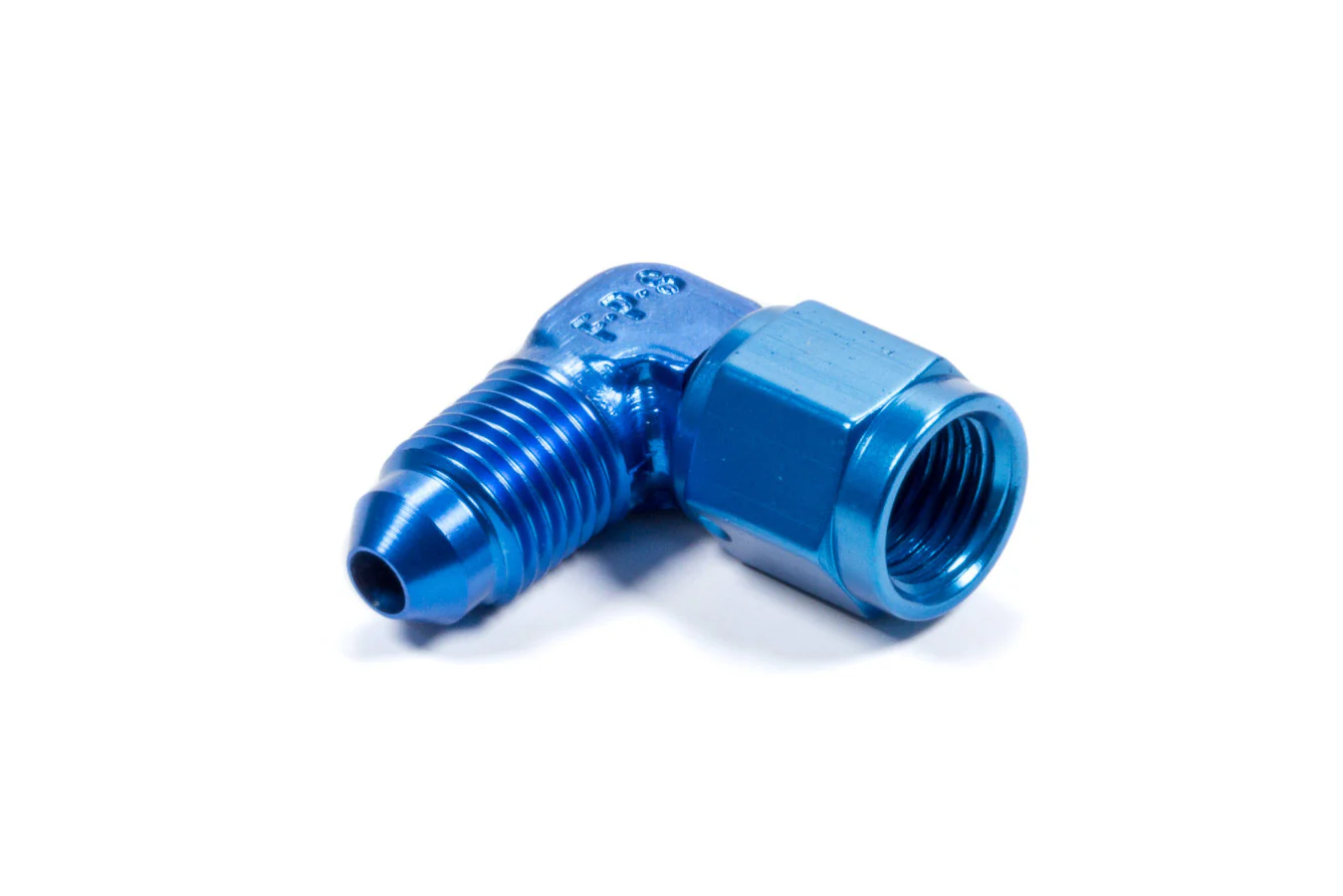 Fragola 498102 Blue -4 AN 90 Degree Male to Female Swivel Fitting