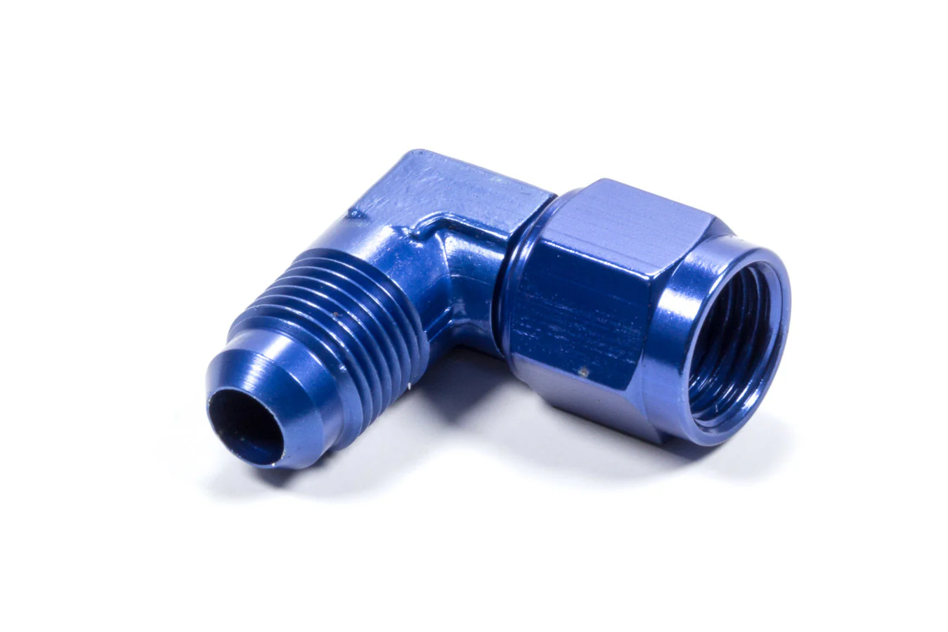 Fragola 498103 Blue -6 AN 90 Degree Male to Female Swivel Fitting