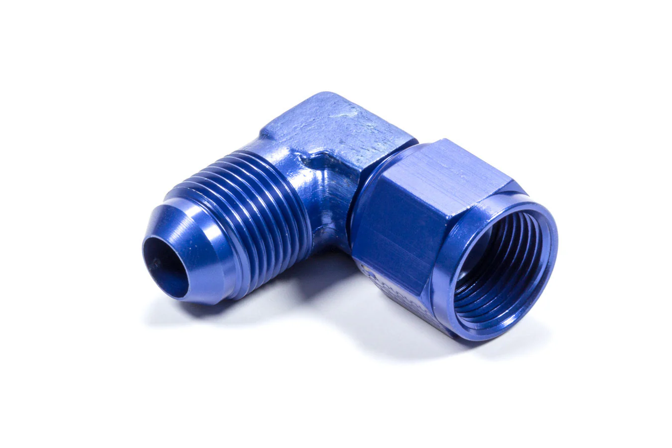 Fragola 498104 Blue -8 AN 90 Degree Male to Female Swivel Fitting